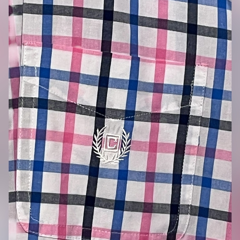 Chaps Men’s Multicolor Button- Down Plaid Shirt S… - image 6